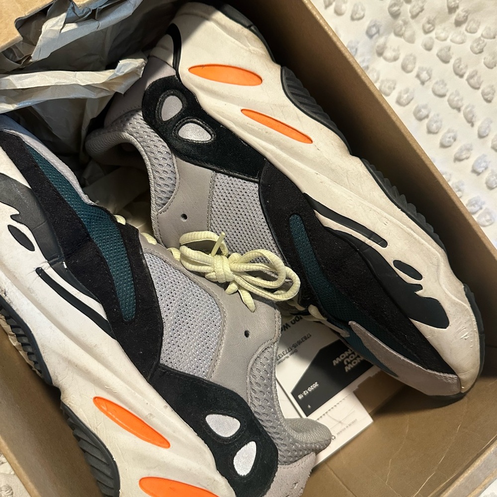 Yeezy Athletic Shoes - Gray, Black, Orange